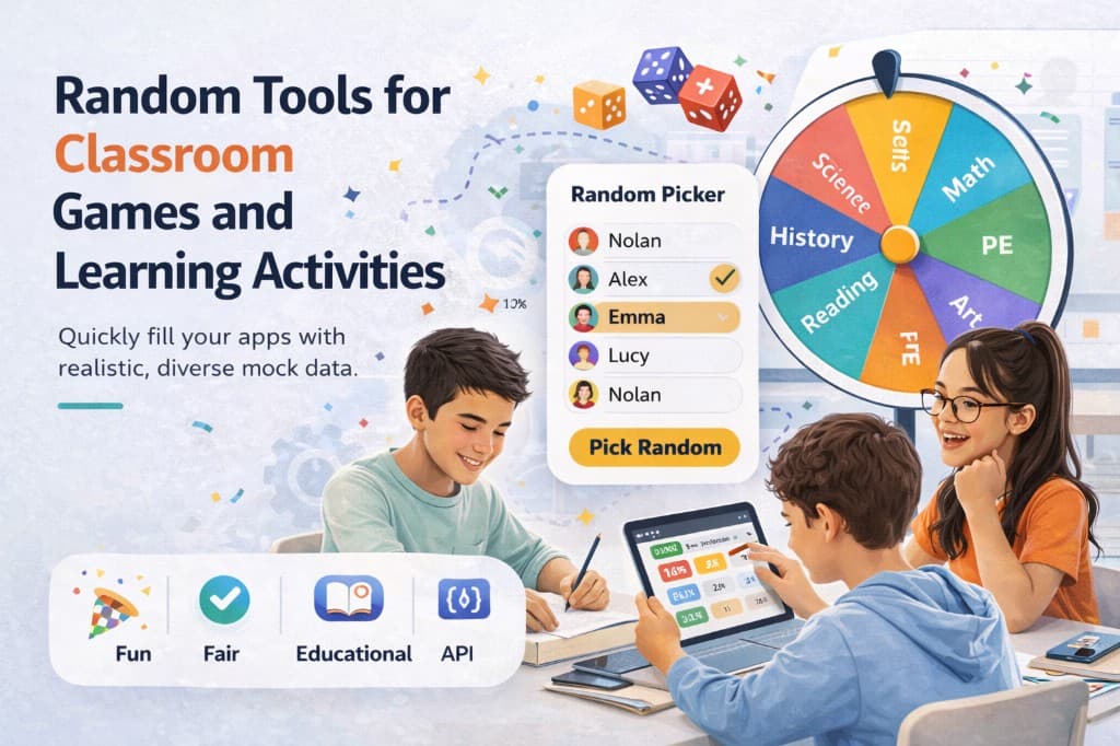 Random Tools for Classroom Games and Learning Activities