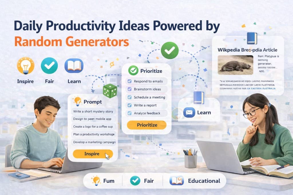 Daily Productivity Ideas Powered by Random Generators (That Actually Work)