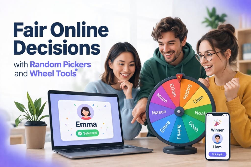 Fair Online Decisions with Random Pickers and Wheel Tools
